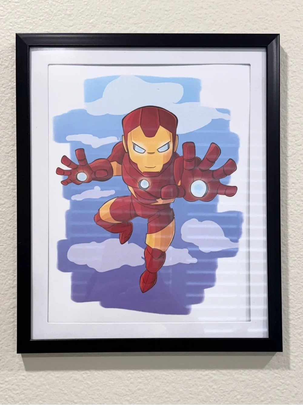 Marvel Superhero Kids Wall Art Se - Spider-Man, Captain America, Hulk, Iron Man.